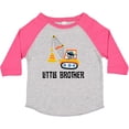 thumbnail image 3 of Inktastic Little Brother Construction Truck Boys Boys Toddler T-Shirt, 3 of 5