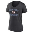 thumbnail image 2 of Women's Charcoal New York Giants Victory Arch Team V-Neck T-Shirt, 2 of 3
