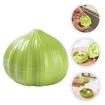 NICEXMAS 1Pc Green Garlic Crusher Tool for Kitchen Convenient Quick Garlic Grinding