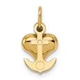 thumbnail image 4 of 14k Yellow Gold 3D Faith, Hope And Charity Charm Pendant, 4 of 5