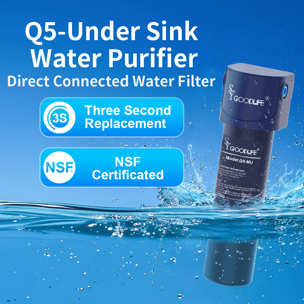 SY GOODLIFE Q5-MU Improved Water Quality Direct Connect Under-Sink Filter System