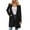Black, variant on Long Blazers for Women 2025 Long Sleeve Open Front Notch Lapel Collar Business Casual Work Office Jacket