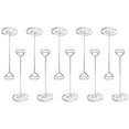 thumbnail image 3 of Qtmnekly 10pcs 8.6 Inch Tall Place Card Holders Heart Shape Table Number Holder Stands Picture Photo Note Memo Clip for Wedding Metal Silver, 3 of 8