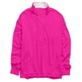 thumbnail image 5 of VISALY Pullover Sweatshirt for Womens Oversized Sweatshirt Casual Button Up Mock Neck Pullover Tops Long Sleeve Shirts Fashion Outfits Clothes Lightweight Sweatshirt Hot Pink S, 5 of 8