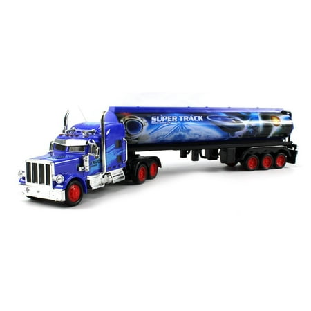 Heavy Duty Diesel 12 Wheel Semi Electric RC Truck Full Cargo Trailer 1: ...