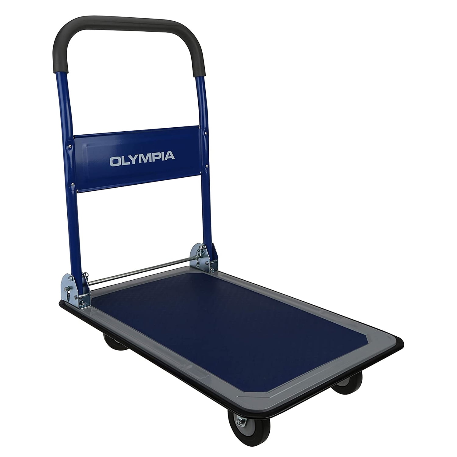 Olympia Tools 87993 Heavy Duty 350 Pound Capacity Folding Platform Cart, Blue