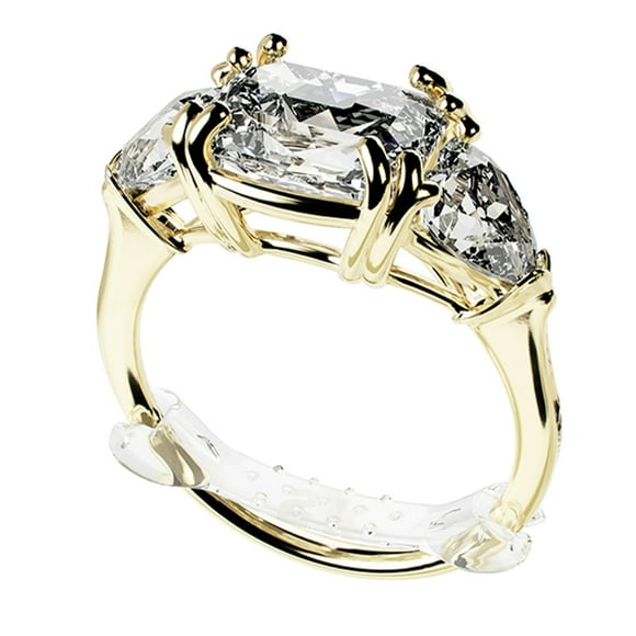 Ajustador De Tamaño De Anillo Invisible Chrome Cherry Ringo Para Anillos Sueltos (Paquete Múltiple De 10)