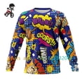 thumbnail image 3 of Maillots de descenso para niños, ciclismo de montaña, todoterreno, Dh, camisetas de moto, camisetas de secado rápido, ropa de bicicleta BMX para niños, ciclismo, 3 of 5