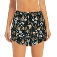 thumbnail image 3 of Uemuo Dogs Pattern Women's Athletic Shorts High Waisted Running Shorts with Liner Pockets Gym Elastic Workout Shorts-Small, 3 of 9