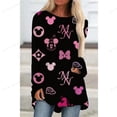 thumbnail image 2 of Elegant Women's musical note Print Long Sleeve Tees Tshirts Ladies Disney Mickey Mouse Casual Streewear O-Neck Fashion T-shirtsXXXL Gao Jinjia LED, 2 of 2