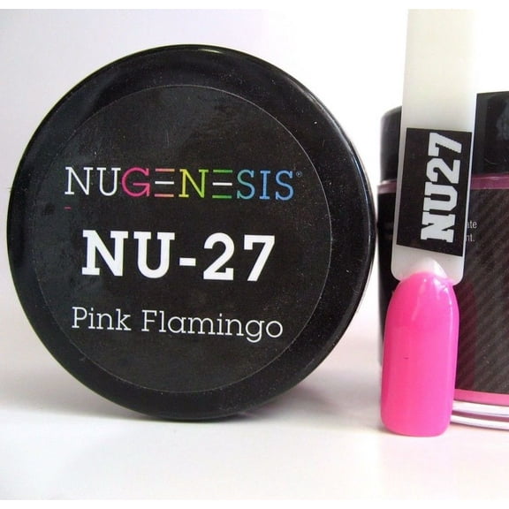 NUGENESIS Nail Color Dip Dipping Powder 1oz/jar - NU27 Pink Flamingo