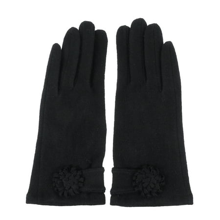 

NICEXMAS 1 Pair Winter Warm Gloves Outdoor Windproof Gloves Comfy Fleece-lined Gloves