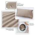 thumbnail image 4 of Nestl Velvet Throw Pillow Covers Solid Rectangle Soft Decorative Pillow Cover for Sofa, 12" x 20", Taupe, Pack of 2, 4 of 8