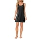 thumbnail image 2 of INSPIRAR CHIC Vestidos de Noche de Satén para Mujeres, Chemise, Vestido Deslizante, Vestido de Noche de Seda, Color Negro, 2 of 6