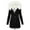 Black, variant on Puntoco Plus Size Top Clearance,Womens Warm Faux Coat Cardigan Winter Solid Long Sleeve Outerwear White 18(XXXXXL)