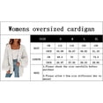 thumbnail image 2 of Dellytop Womens Chunky Cardigan Cable Knit Oversized Open Front Cardigan Sweaters, 2 of 2