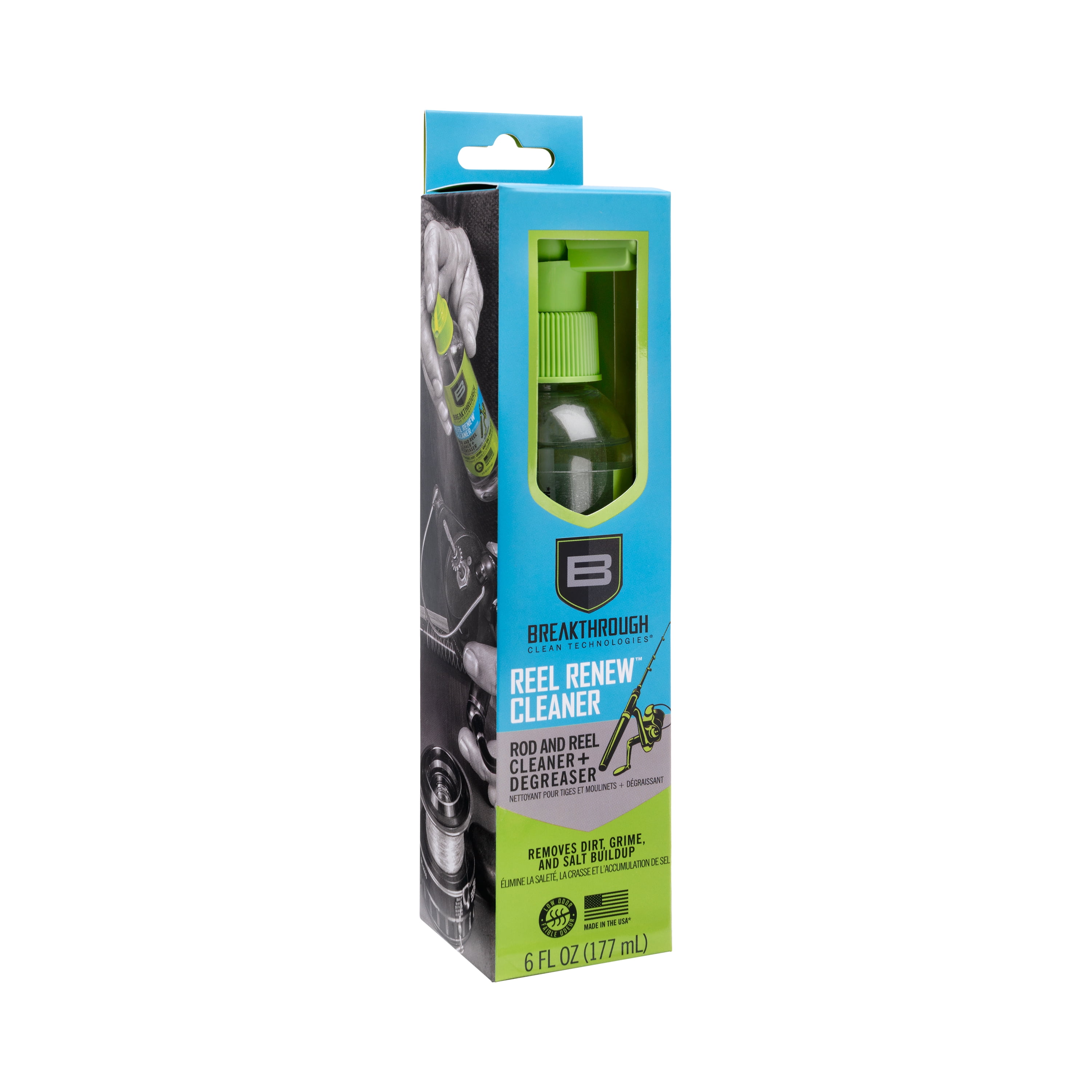 Breakthrough Clean Technologies® Reel Renew Rod & Reel Cleaner, 6Oz Pump Spray Bottle