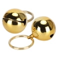 thumbnail image 4 of Pet Bells,  Pets Copper Bells Sturdy -plated With Key Ring For Outdoor Golden, 4 of 8