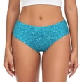 thumbnail image 1 of Fotbe Blue Glitter Calzones Estampados para Mujer – Ropa Interior de Algodón, Cómoda, Suave y Elástica-Small, 1 of 6