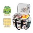 thumbnail image 2 of FORMRS Insulated Cooler Bag 24 Cans Capacity Soft Leakproof Lunch Box with Side Pockets, Purple Vegetables Pattern, 2 of 7