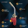 thumbnail image 2 of Ximter MAPP Propane Torch Head - Durable Cast Aluminum Body MAP Gas Torch, Fast Self-Ignition & Adjustable Swirl Flame, for Welding Brazing, 2 of 9