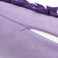thumbnail image 7 of JWH 3D Handmade Decorative Rectangle Suede Flower Accent Throw Pillow Cover for Decor and Gift 12x20" Lilac, 7 of 7