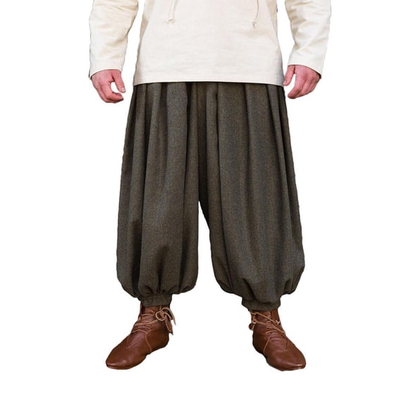 Burgschneider - Rus Pants Borys Herringbone Olive/Grey (size: L )