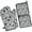 Paw Prints-3, variant on Paw Print Kitchen Oven Mitt and Pot Holder Sets 2 Pcs for Baking, Cooking and Grilling, Heat Resistant Up To 392 °F