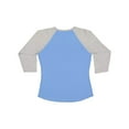 thumbnail image 2 of LAT Women Baseball Fine Jersey Three-Quarter Sleeve Tee Size up to 2XL, 2 of 4