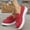 Red#25, variant on Orthopedic Dress Shoes for Women Arch Support Nurse Shoes Wide Width Non Slip Slip on Work Shoes Knitted Mesh Stretch Comfortable 2026 New Foam Shoes