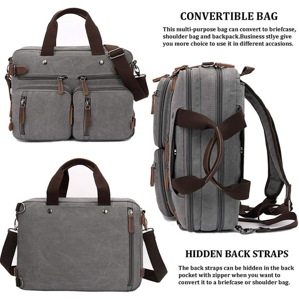 Convertible laptop clearance backpack shoulder bag