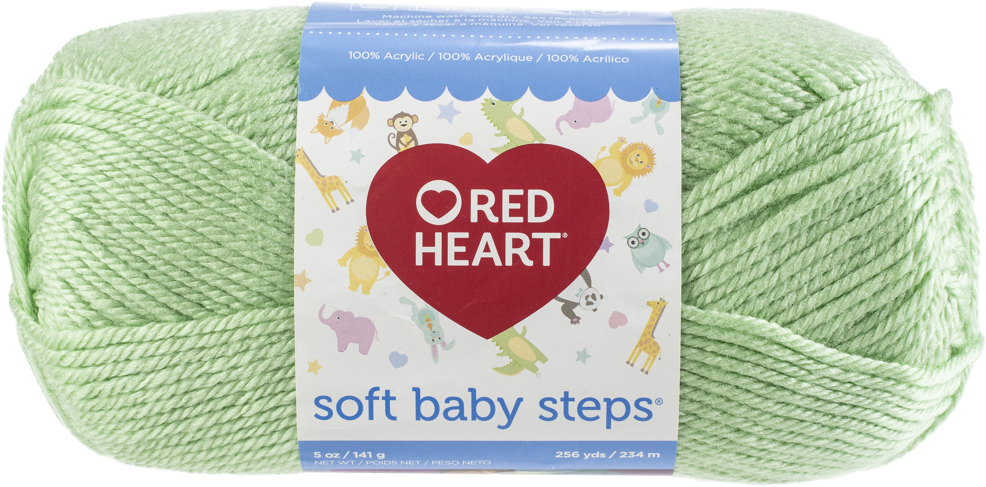 Red Heart Soft Baby Steps Yarn-Baby Green, Multipack Of 3