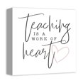 thumbnail image 2 of Creative Products Teaching Is A Work Of Heart 12x12 Canvas Wall Art, 2 of 5