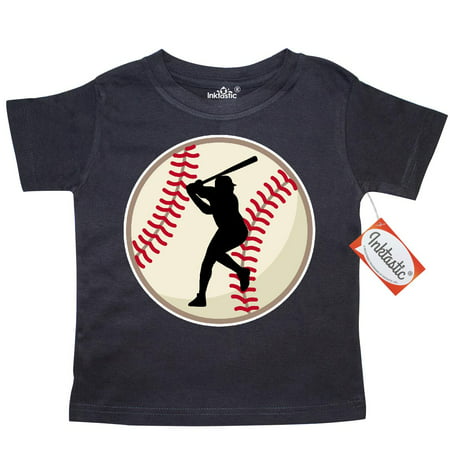 Inktastic Baseball Hitter Toddler T-Shirt sports team ball hitting player member tees. gift child preschooler kid clothing apparel