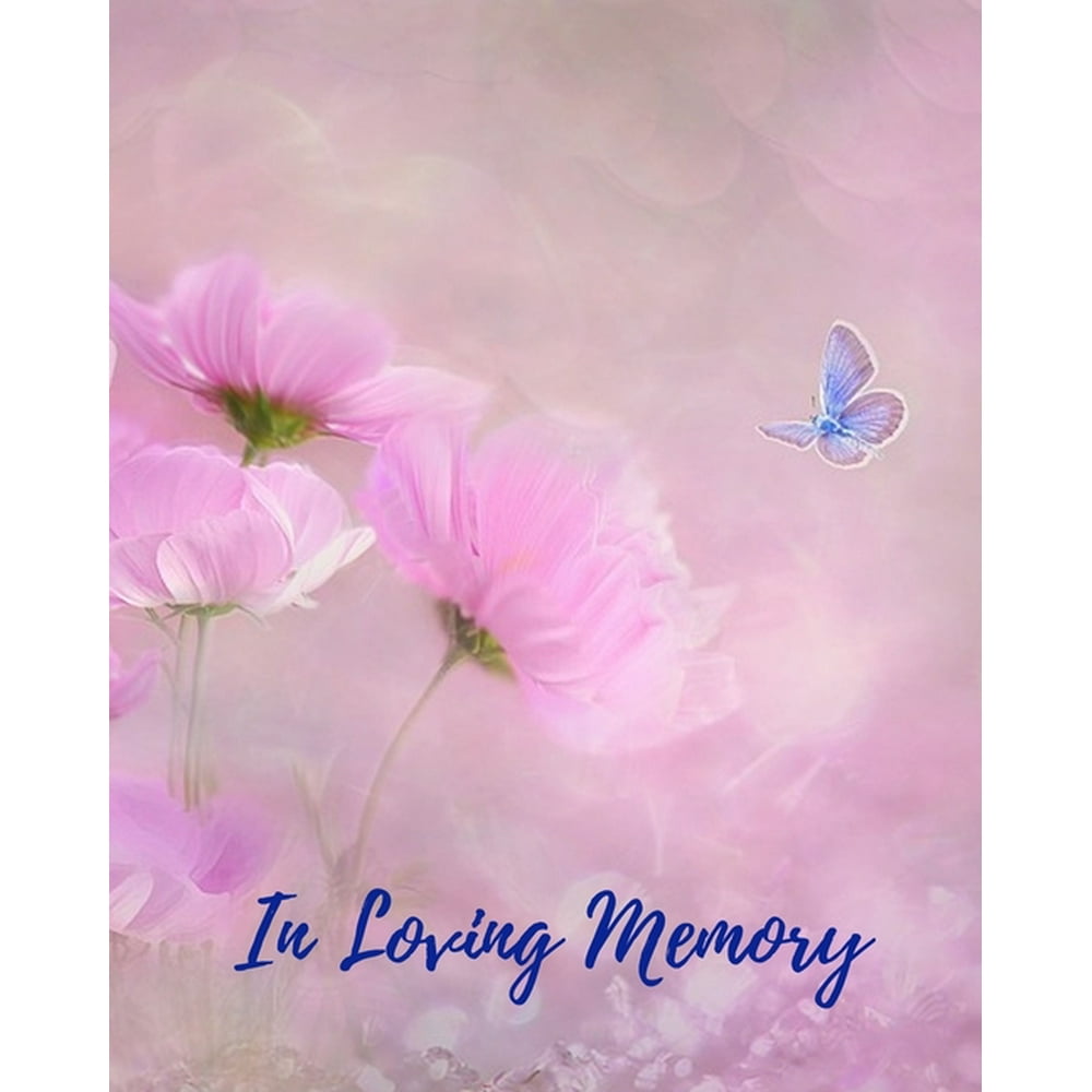 In Loving Memory Funeral Guest Book, Memorial Guest Book