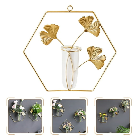 WHAMVOX  Wall Mounted Decorative Planter Hanging Plants Holder Flower Pots Indoor Decoration Herb Golden