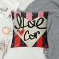thumbnail image 2 of PHYHOO Pillow Cover Heart Cushion Cover Red White Love Pillow Cover for Farmhouse Home Office Sofa Bed Party Decor (), 2 of 5