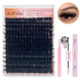 thumbnail image 1 of Kit de extensiones de pestañas Anforlin Fluffy Lash Clusters, 224 unidades, 1 of 7