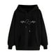 zanvin Hoodies for Teen Girls Mignon Coeur Graphique Pull-Overs Surdimensionné Cordon Sweatshirts Haut Confortable – image 1 sur 3