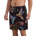 thumbnail image 2 of Goofa Humming Bird Printed Mens Swim Trunks Summer Quick Dry Short Beach Swimwear Bathing Suits-3X-Large, 2 of 9