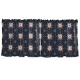 thumbnail image 7 of Yayeee Kitchen Curtains Tier Set of 2 Light Filtering 57"x36" Over Sink Window Panels, Red Fireworks Pattern, 7 of 7
