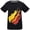 Black1, variant on Boys Girls Youtuber Fire Nation Gamer Flame Unspeakable T-Shirt for Kids