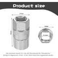 thumbnail image 2 of 2 Pcs Outil de Retrait de Roue Libre de Bicyclette, Manchon de Volant d'Inertie de Bicyclette, Réparation de Support de Vélo de Montagne, Retrait de Cyclisme, Outil de Retrait de Cadenas en Acier au Carbone Compatible avec Sunrace Shimano et Autres Roues Libres à 12 Rainures, 2 of 7
