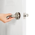 thumbnail image 5 of Hyper Tough Non-Locking Hall and Closet Lever in Satin Nickel with Round Rosette, 5 of 7