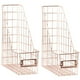 thumbnail image 1 of 2x archivador de malla para dormitorio, papelería, organizador de escritorio, oro rosa, 1 of 5