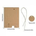 thumbnail image 4 of 10/20/30pcs Retro Kraft Paper DIY Gift Bag White Brown Cookie Wedding Favor Candy Box Food Packaging Bag With Rope Birthday Deco, 4 of 8