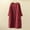 Red, variant on Women Plus Size Dress Plus Size Fashion Women O-Neck Long Sleeve Corduroy Solid Pockets Casual Dress Long Sleeve Dress Beach Casual Maxi Sundress Dress Maxi Dress with Pockets Basic Midi Club Dress