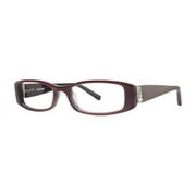 VERA WANG Eyeglasses V355 Burgundy 51MM