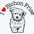 thumbnail image 2 of CafePress - I Love Bichon Frise Baby Light Bodysuit - Baby Light Bodysuit, Size Newborn - 24 Months, 2 of 4