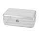 thumbnail image 1 of Caja organizadora de almacenamiento de cosméticos larga con tapa transparente, cajas de presentación de joyas para almacenamiento de cosméticos a prueba de polvo para dormitorio, blanco transpare, 1 of 10